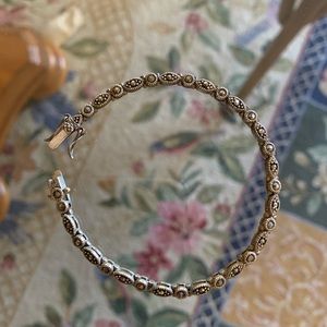 Silver pewter bracelet